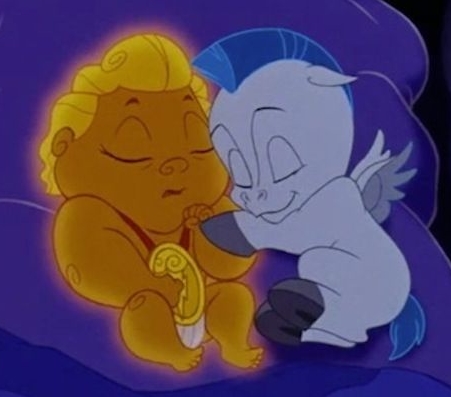 baby hercules and pegasus